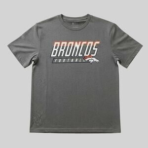 NWT Denver Broncos NFL Team Apparel City Pill Triblend Short Sleeve Graphic Tee
